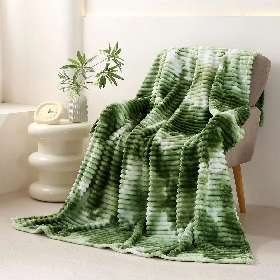 Sleepwyn Tie Dye Thick Flannel Fleece Blanket