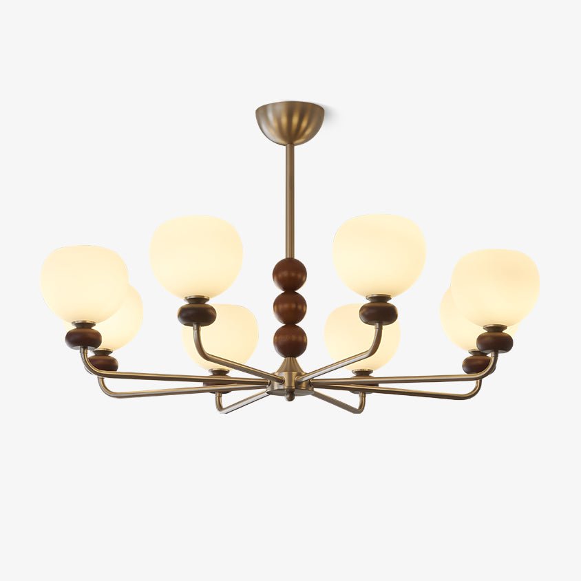 Orb Walnut Chandelier