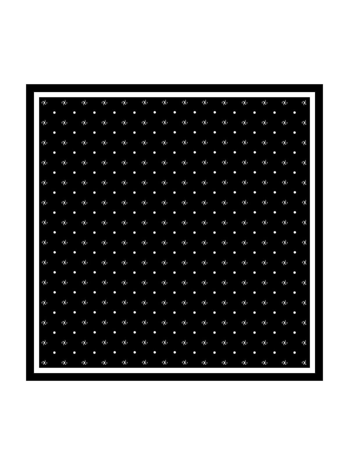 100% Mulberry Silk Sleepwyn Brand Impression Square Scarf - Size 90x90cm