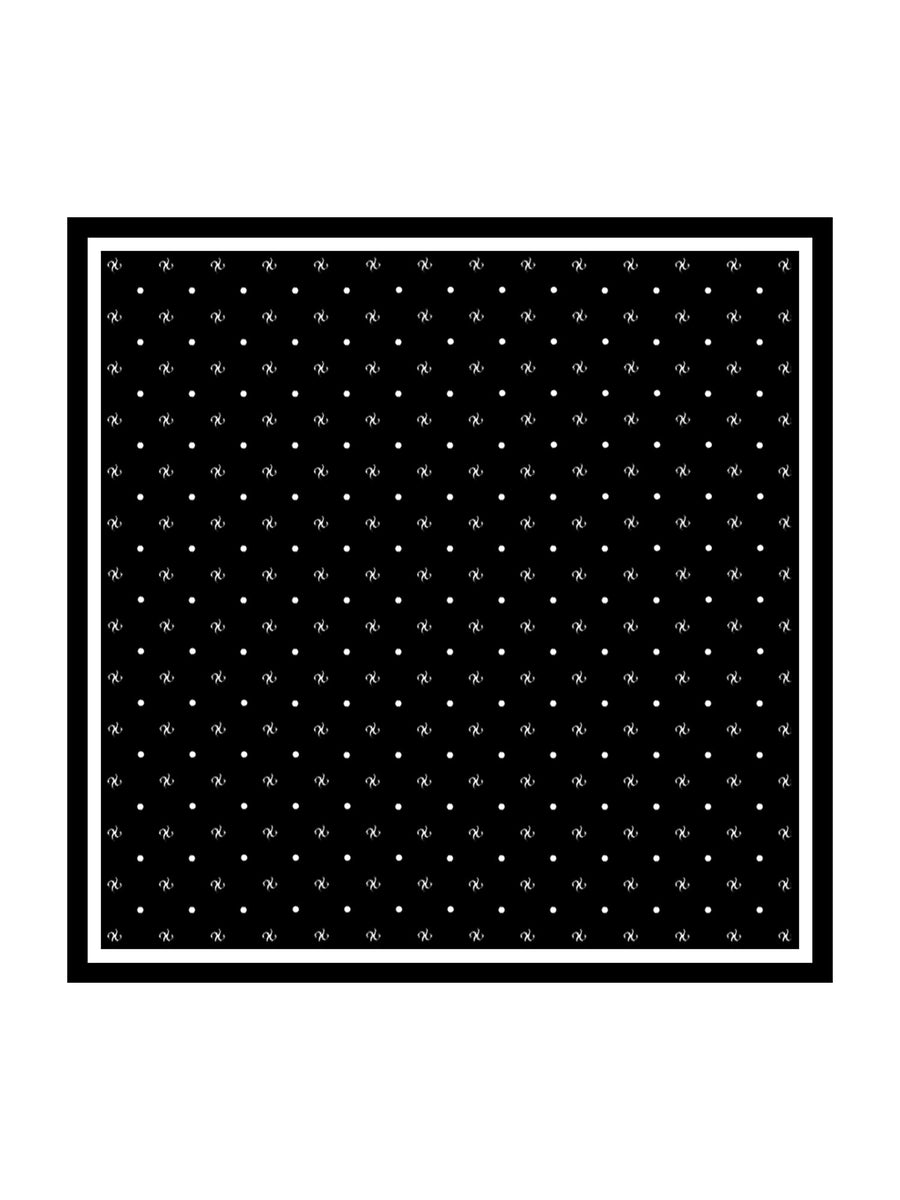 100% Mulberry Silk Sleepwyn Brand Impression Square Scarf - Size 90x90cm