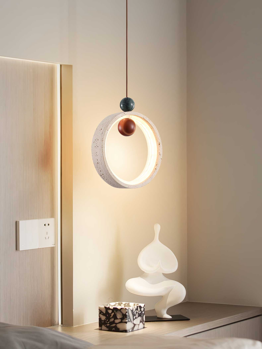 Ring & Bead Pendant Lamp