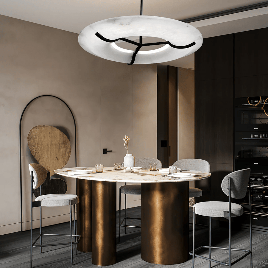 Carve Alabaster Pendant Light