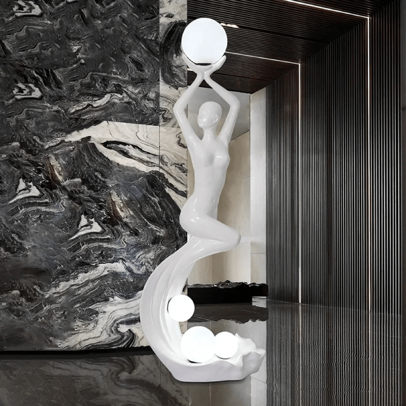 Mermaid Sculpture Floor Lamp