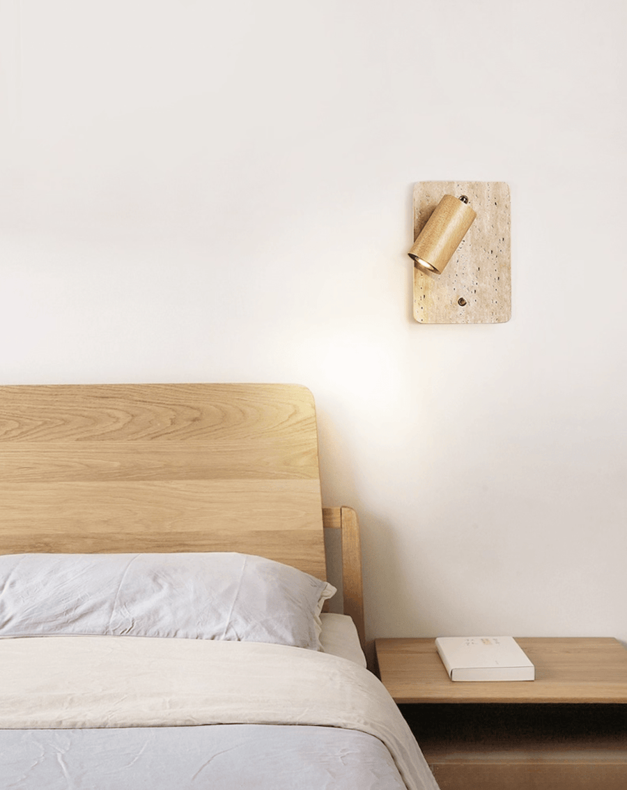 Travertine Spot Wall Sconce