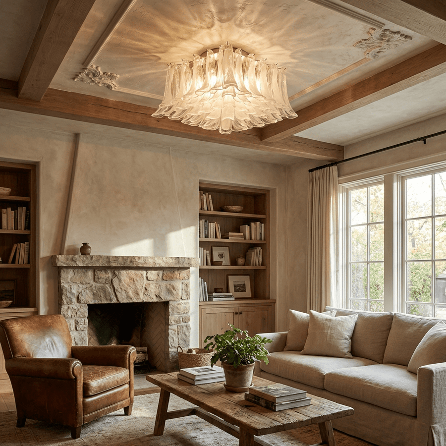 Petal Glass Ceiling Light