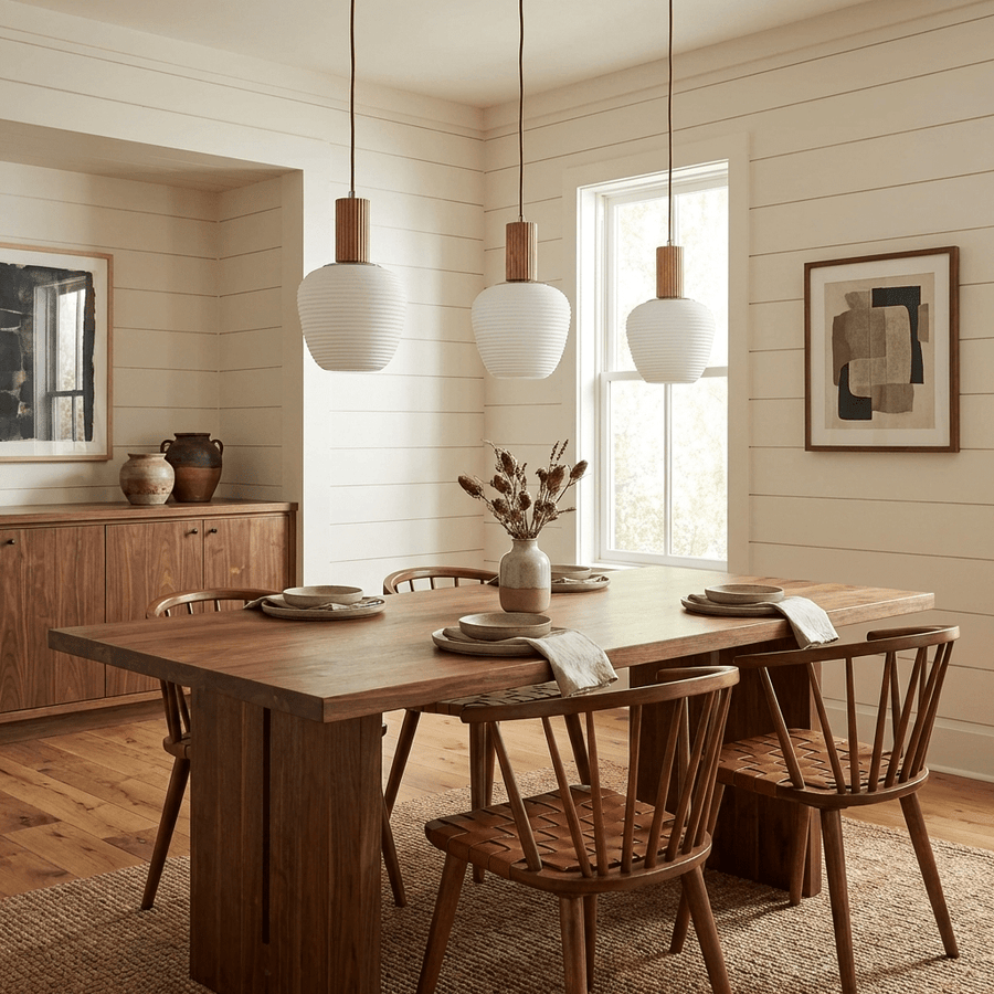 Elowen Fluted Opal Pendant Lamp