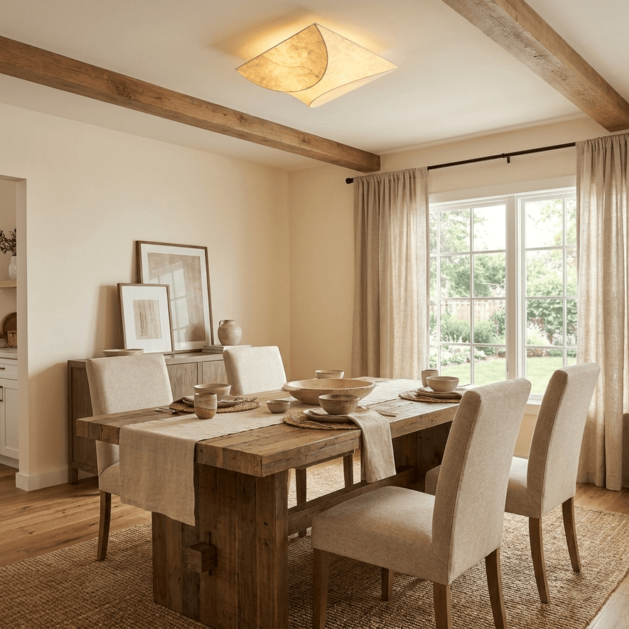 Mirelle Mulberry Silk Flush Mount