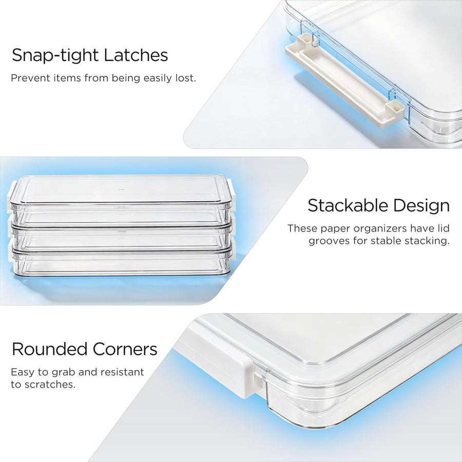 Sleepwyn Acrylic Paper Organizer (3 Pcs)