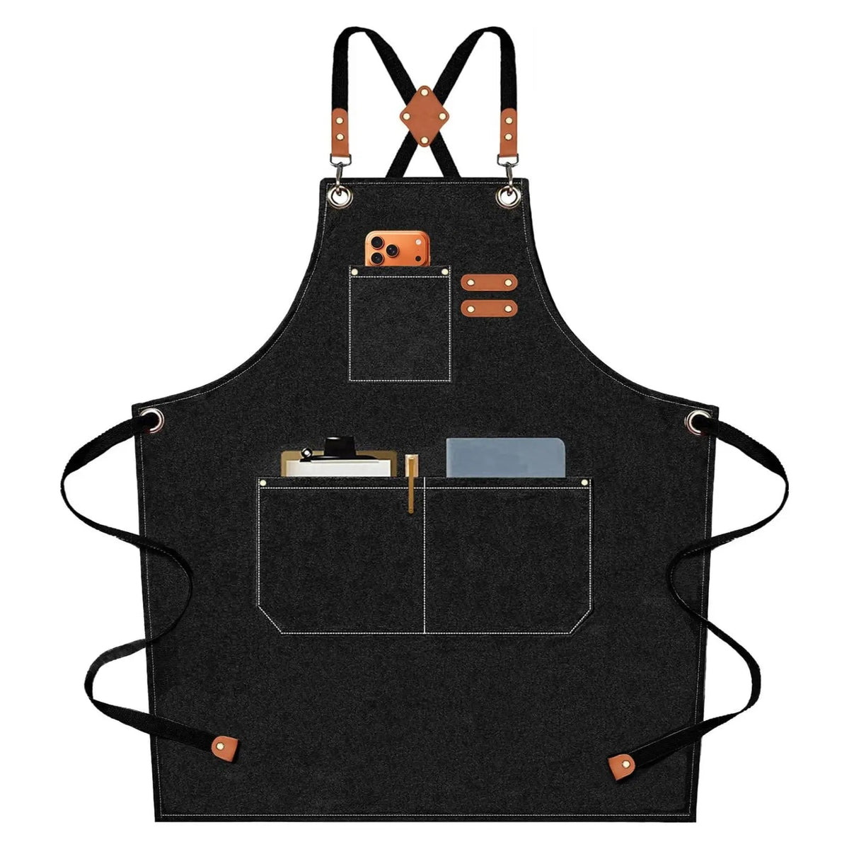Sleepwyn Chef Aprons for Men Women with Oversized Pockets