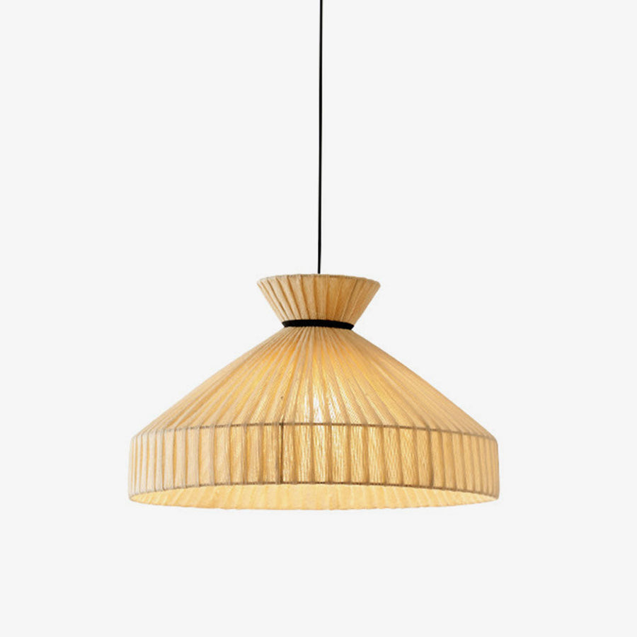 Foxglove Fluted Jute Pendant Lamp