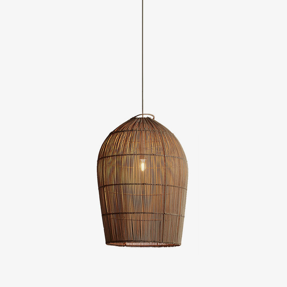 Lantern Woven Rattan Pendant Lamp