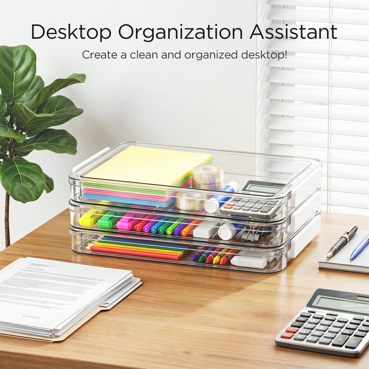 Sleepwyn Acrylic Paper Organizer (3 Pcs)