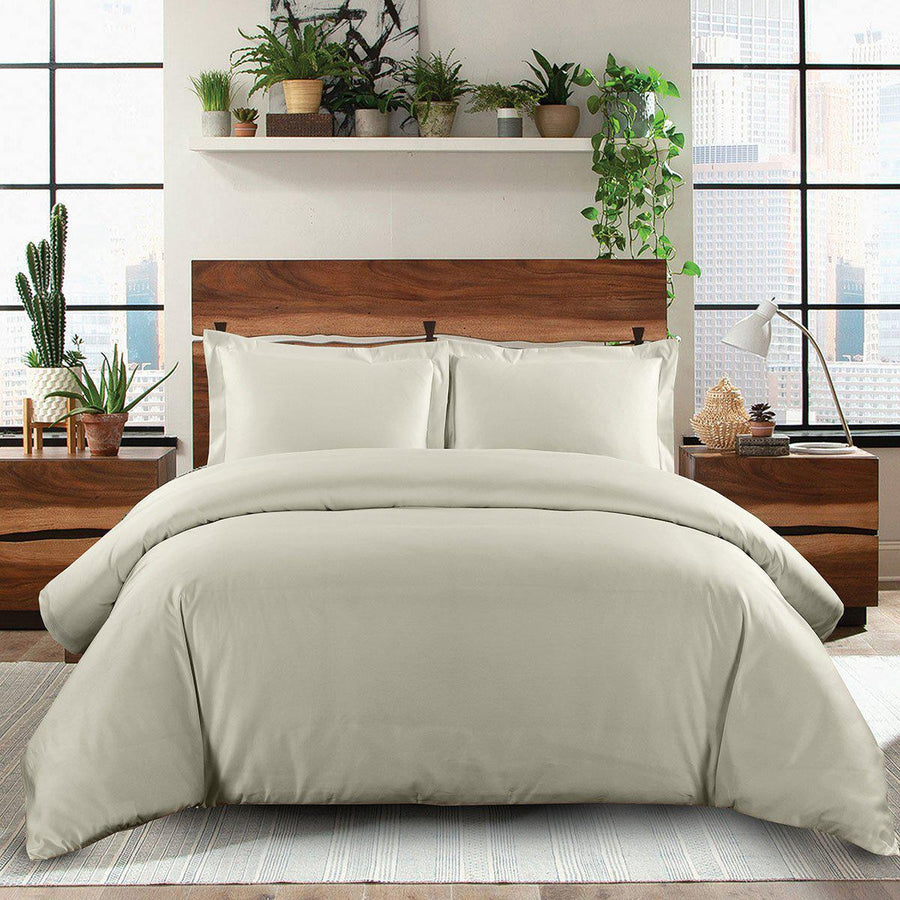 Sleepwyn Solid Duvet Cover Set - 600 Thread Count