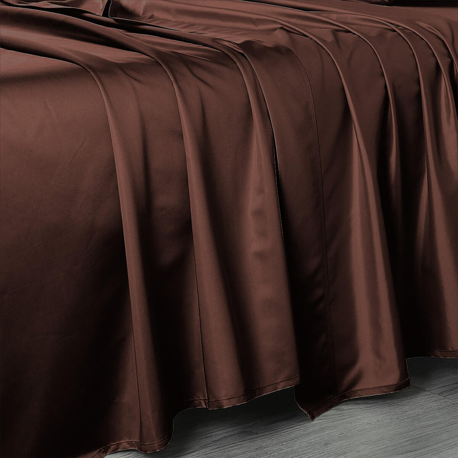 Queen Flat Sheet 102 X 112 Inches - Luxurious 608 Cotton