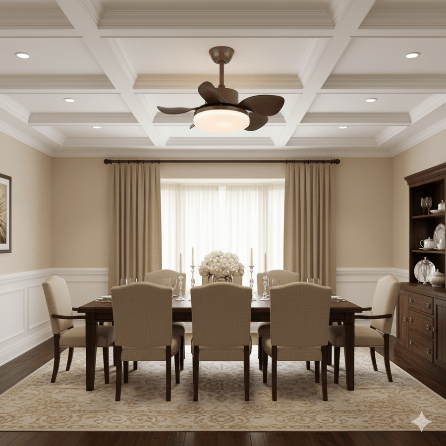 Terra Walnut Ceiling Fan Light
