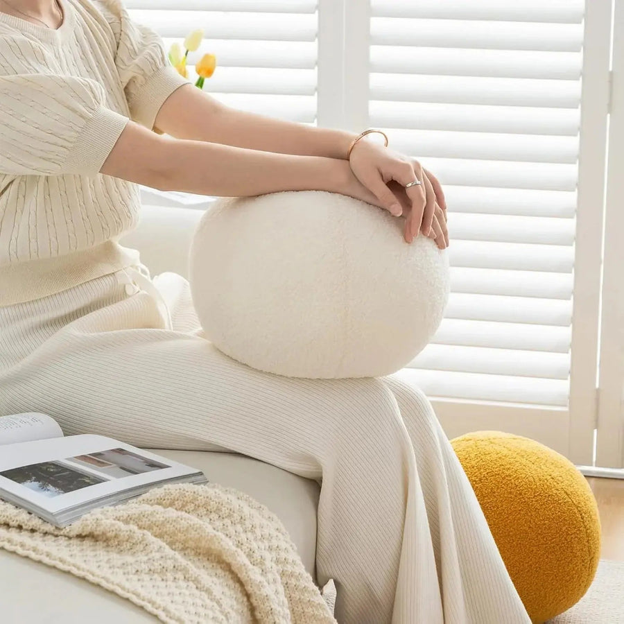Sleepwyn Round Ball Decorative Pillow Minimalist Cushion