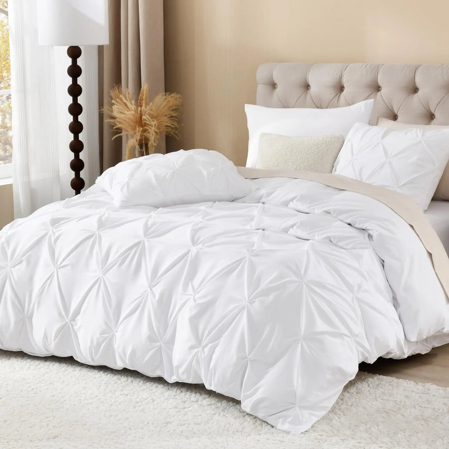 Sleepwyn Linens Pinch Pleated Duvet Cover Set