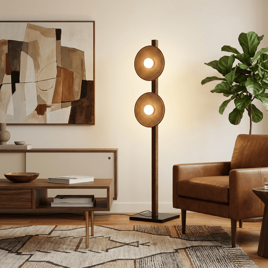 Arbor Twin Disc Floor Lamp