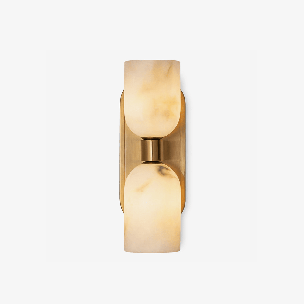 Aurelian Twin Alabaster Wall Light