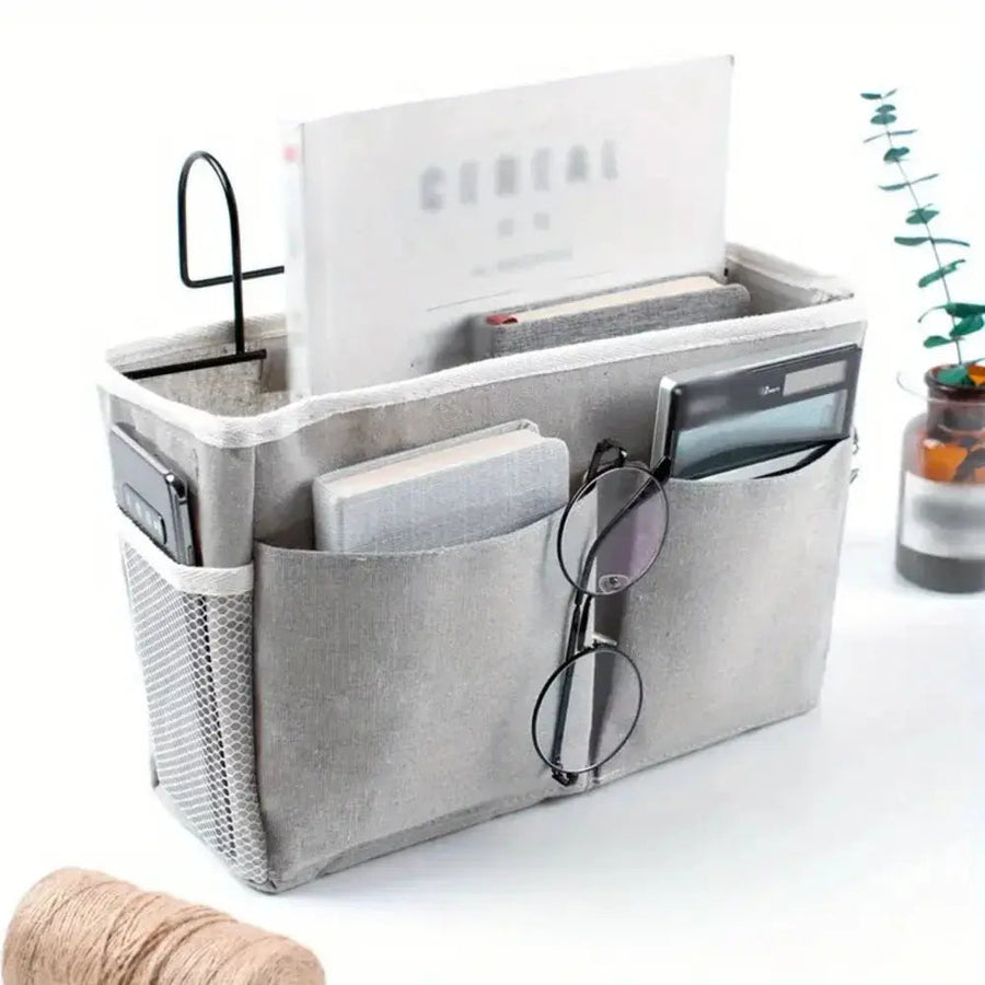 Sleepwyn Hanging Cotton Linen Bedside Storage Bag