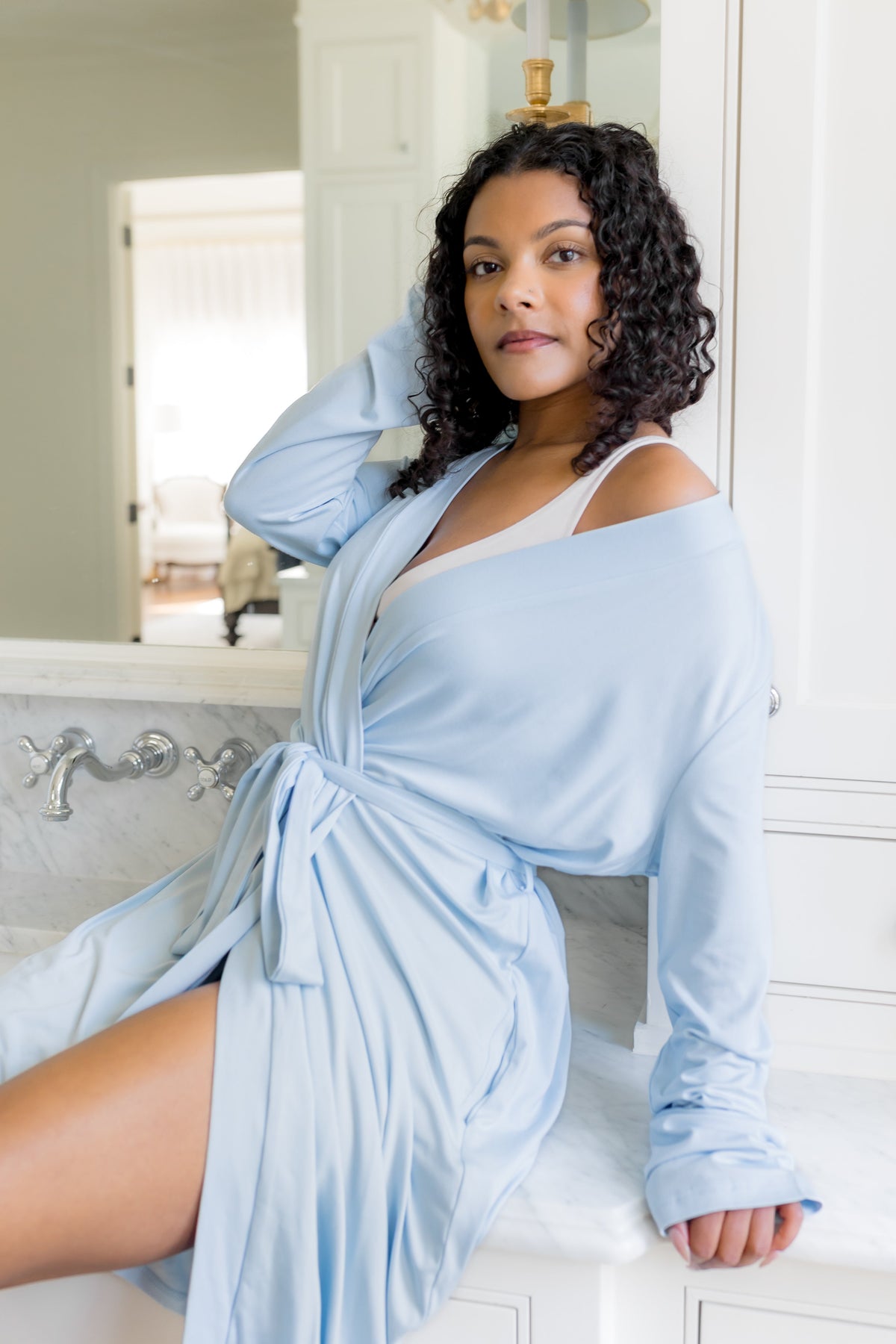 Women's Lounge Robe in Breeze