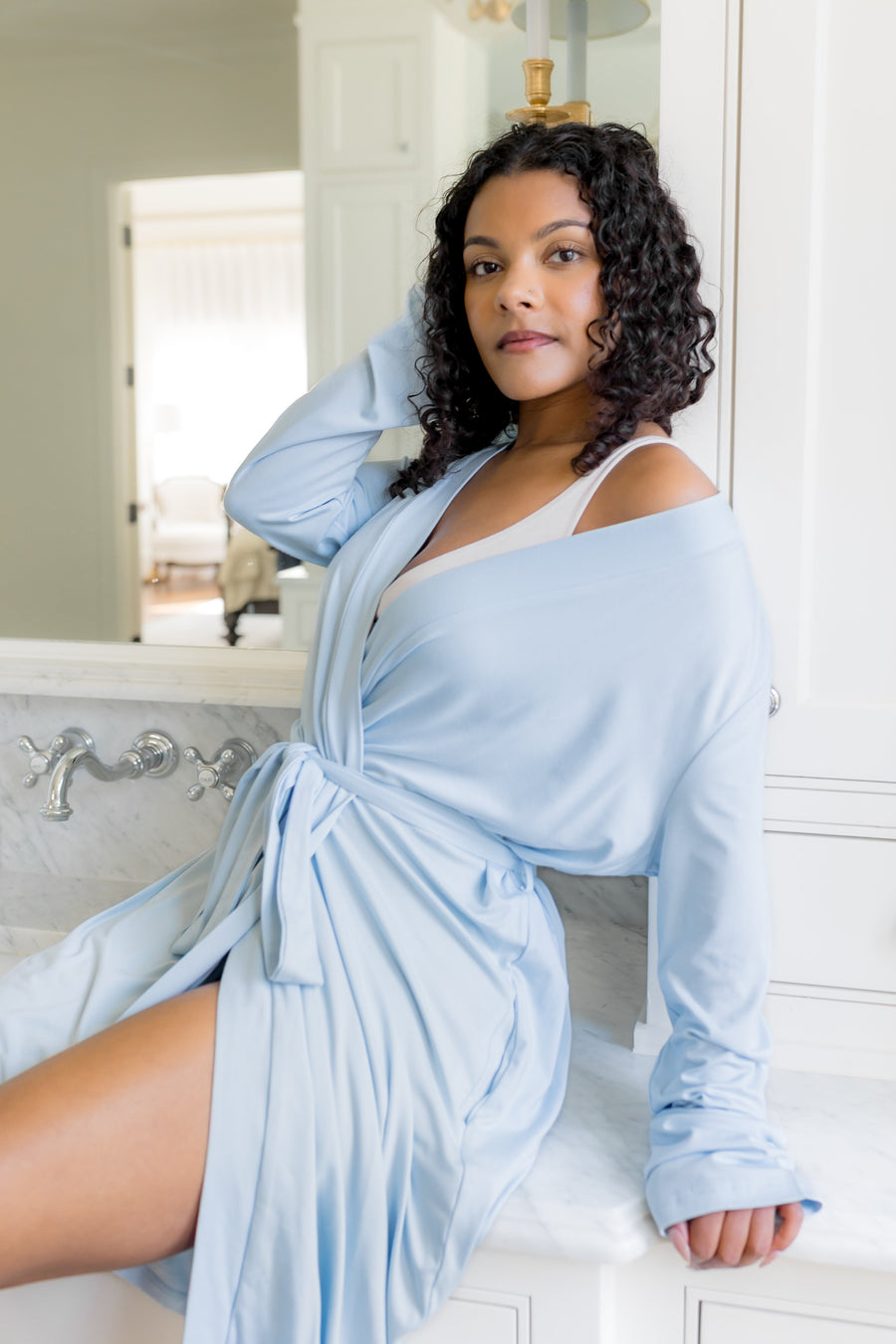 Women's Lounge Robe in Breeze