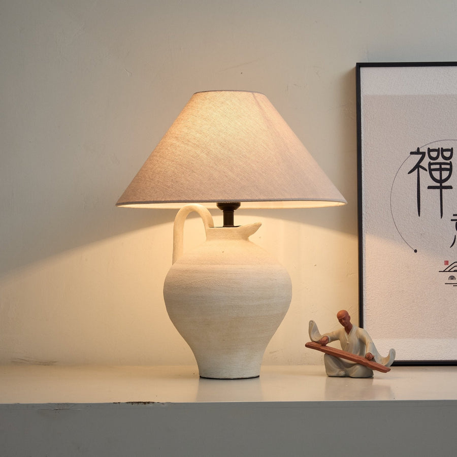 Ceramic Pitcher Shaped Table Lamp