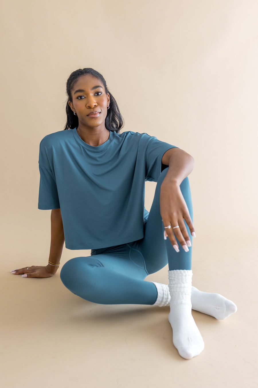 Adult Scrunch Socks in Cloud