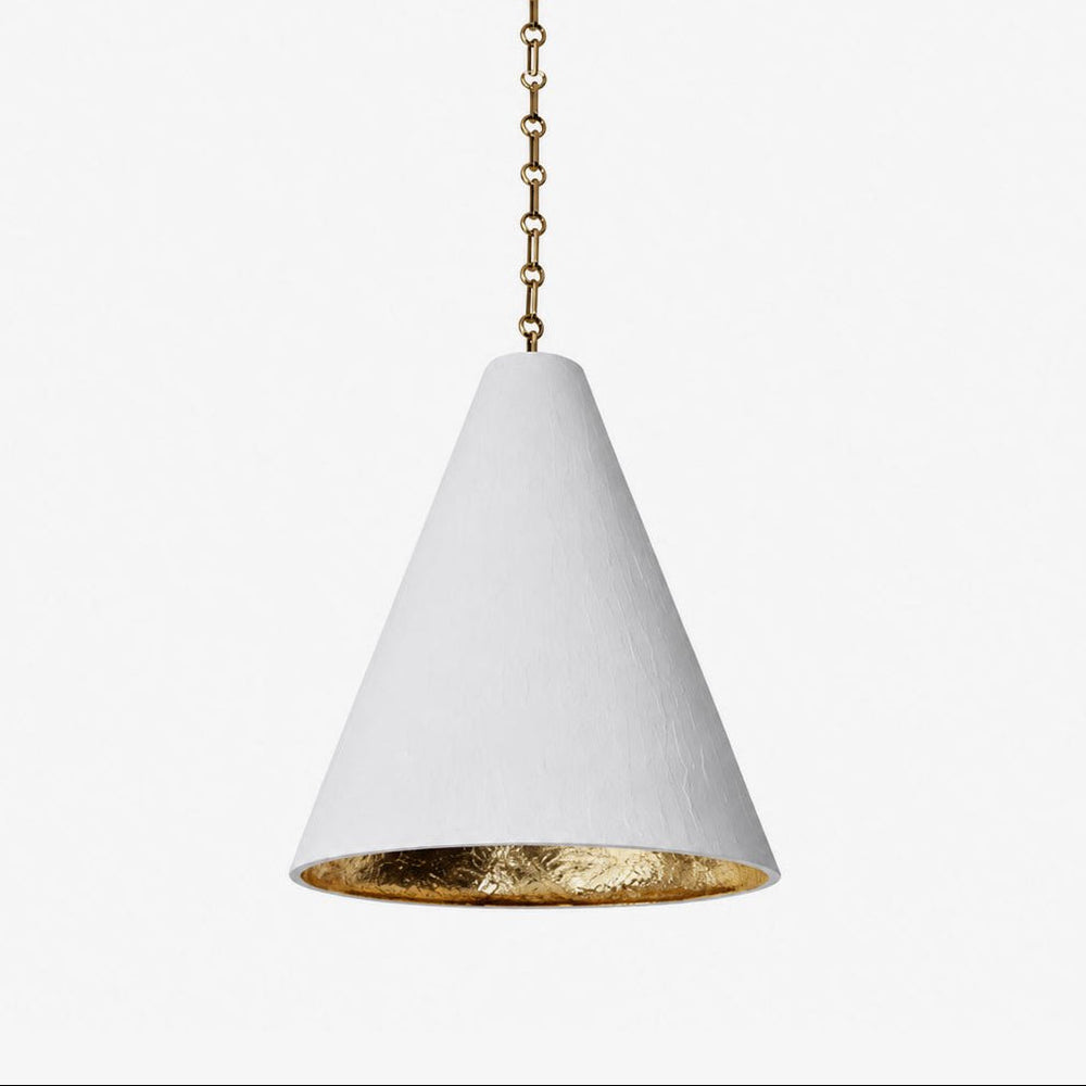 Cuspide Plaster Cone Pendant Light