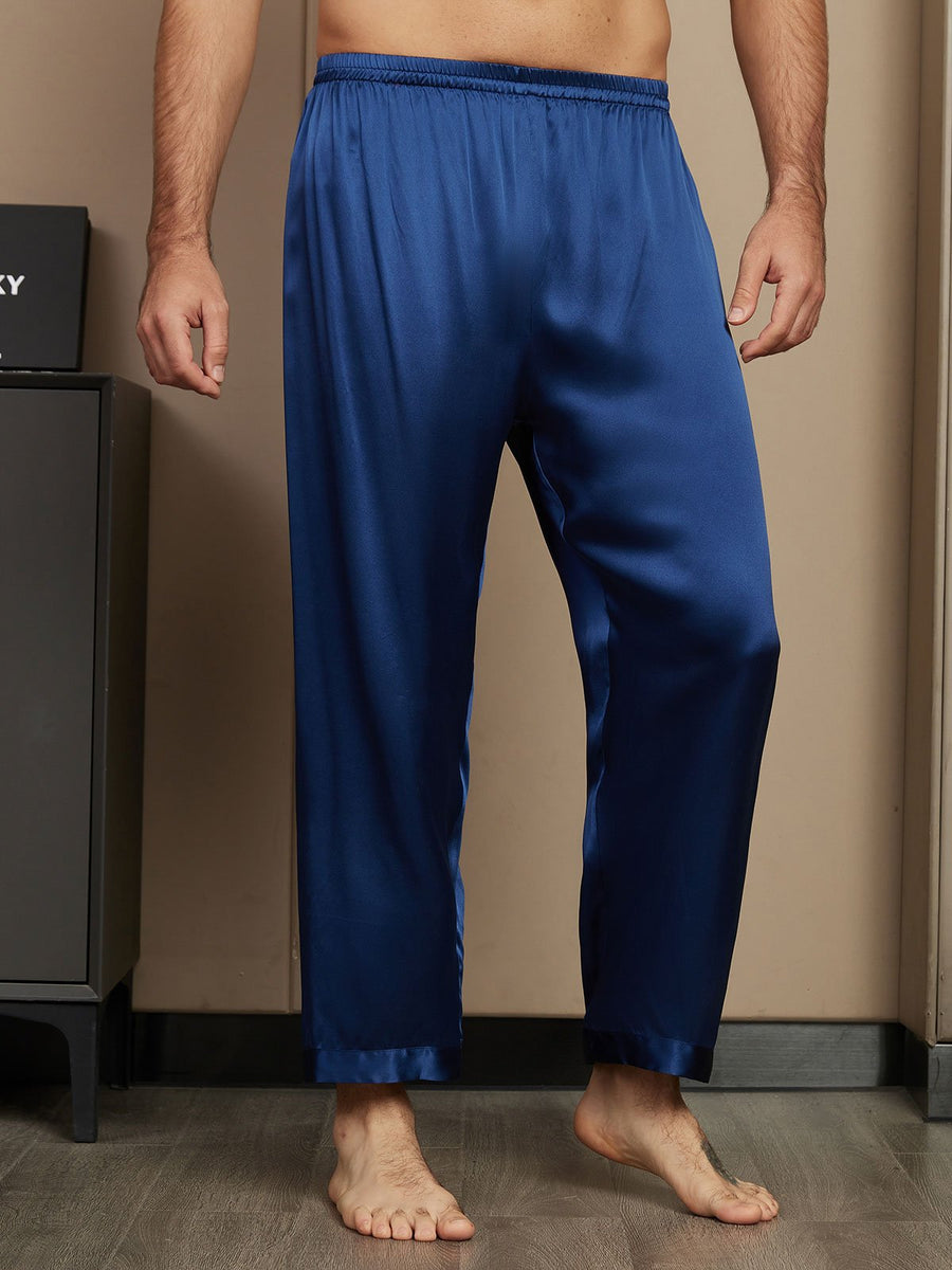 Clearance - 100% Mulberry Silk Long Relaxed Pajama Pants
