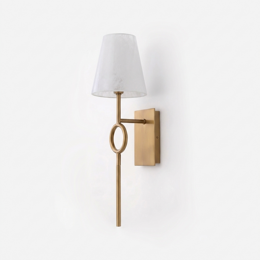 Ellery Alabaster Cone Sconce