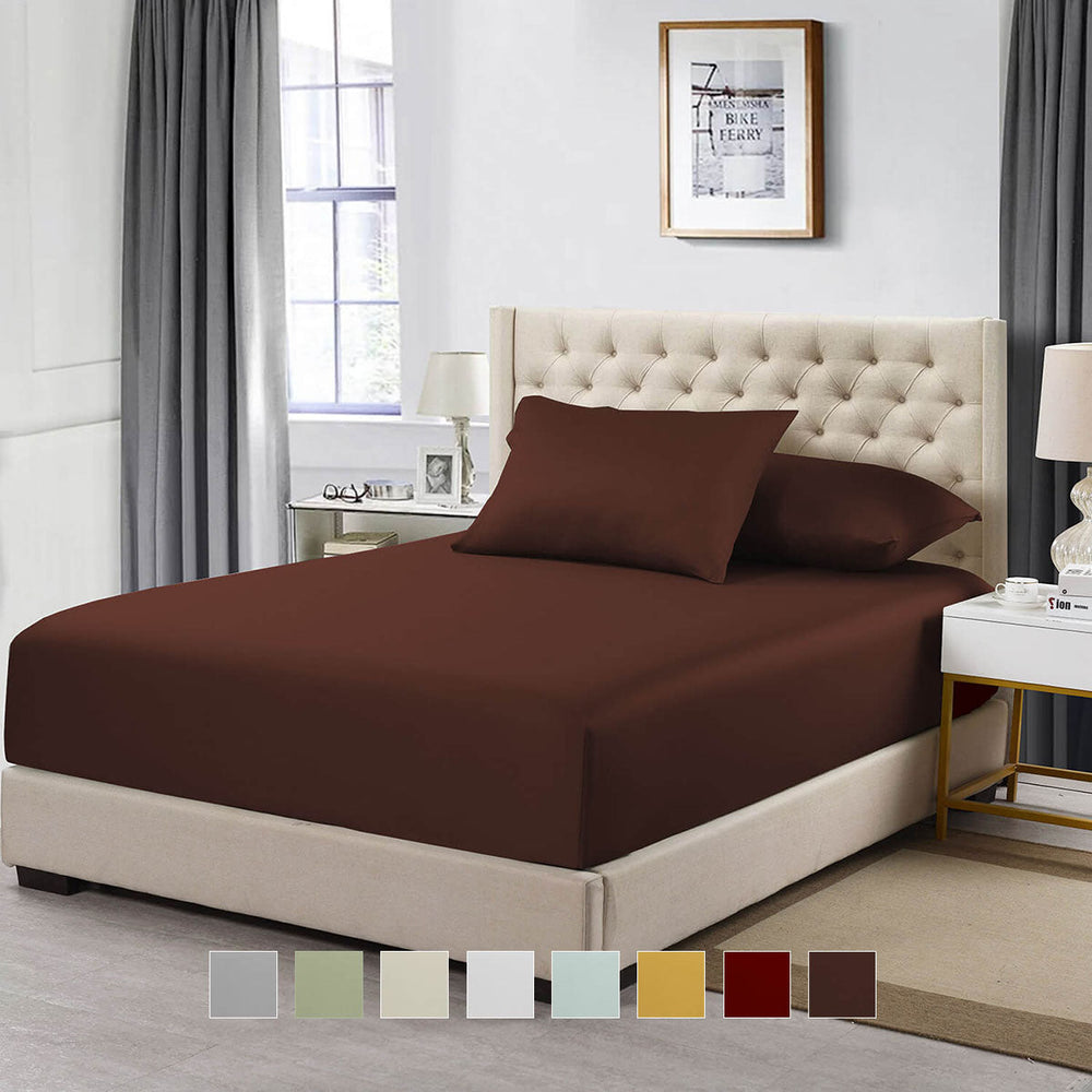 Extra Deep Fitted Sheet Only (22 Inches) - Luxurious Cotton 608 Thread Count