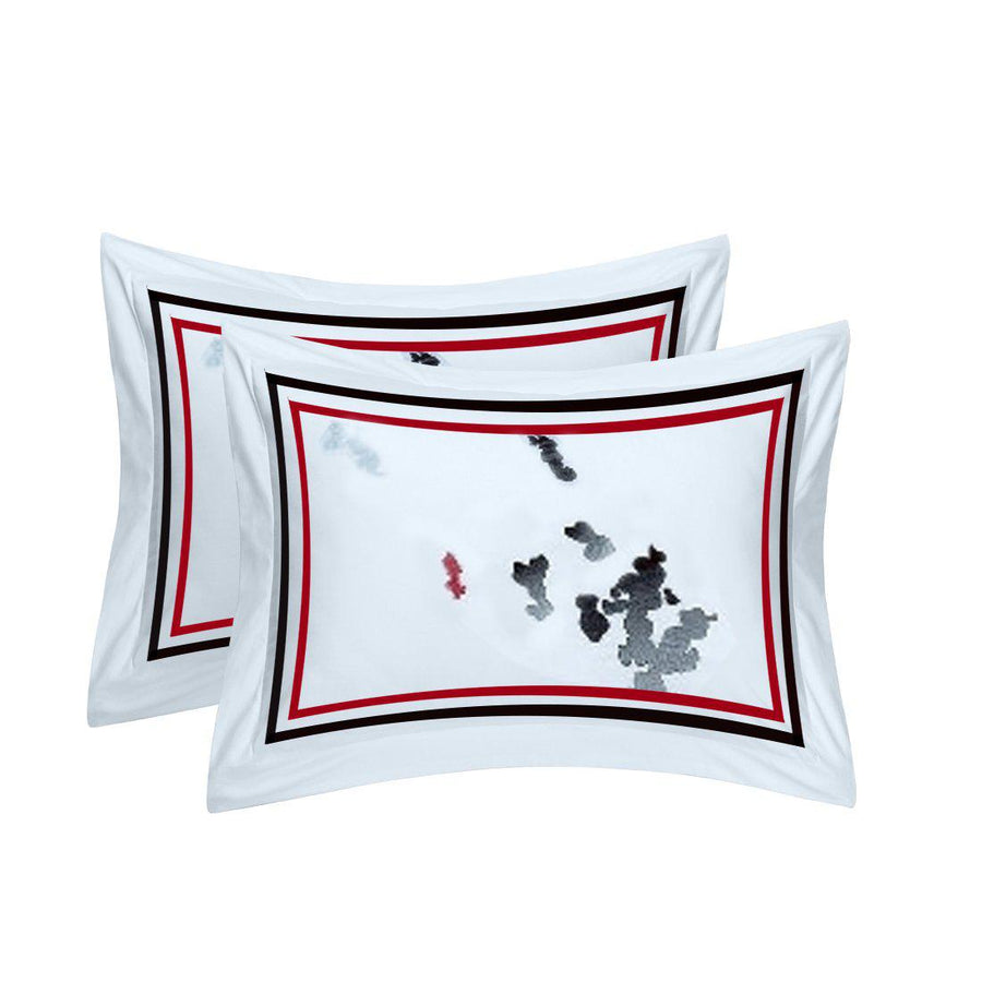 Florence Embroidered 100% Cotton 3-Piece Duvet Cover Set