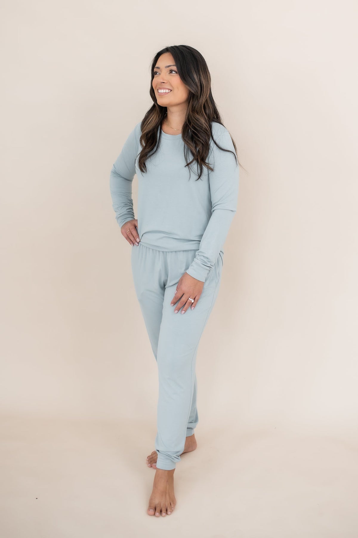 Women's Jogger Pajama Set in Fog