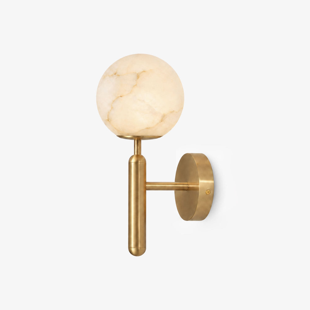 Globe Alabaster Wall Sconce