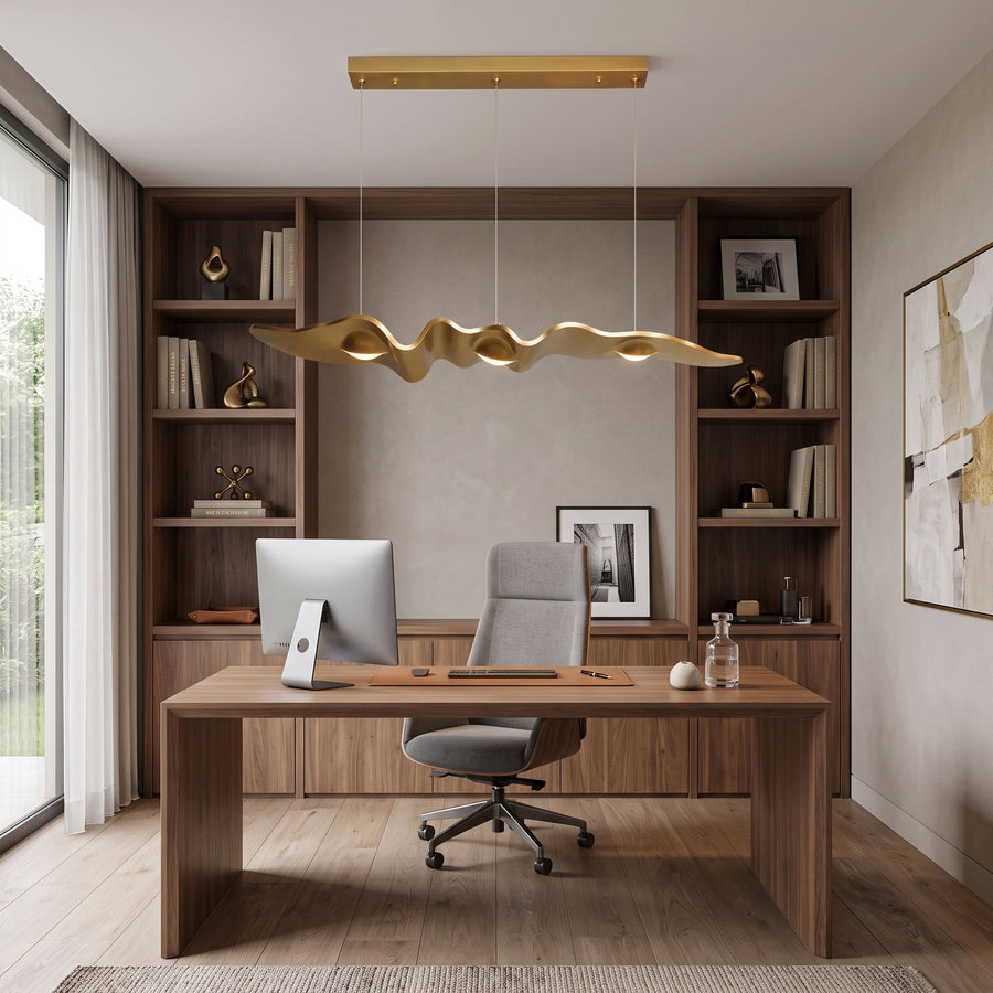Gold Ribbon Chandelier