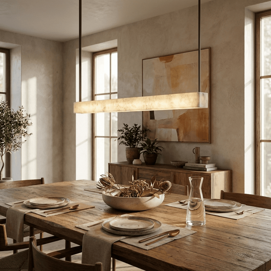 Halia Alabaster Linear Pendant Lamp