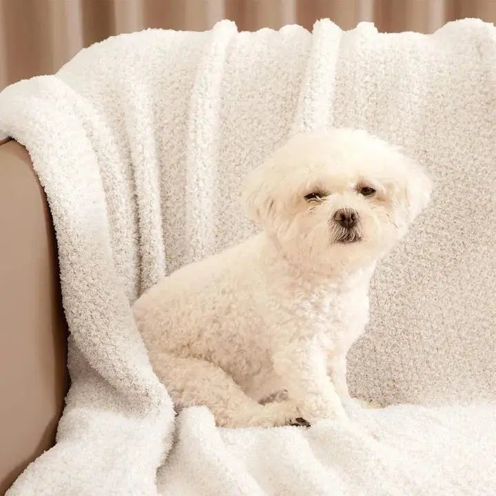 Sleepwyn Reversible Knit Throw Blanket Super Soft Plush