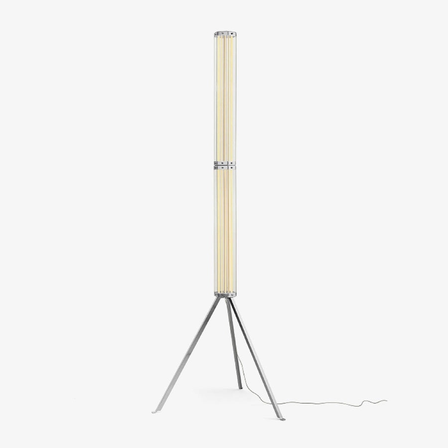 Hexagonal Glass Floor Lamp