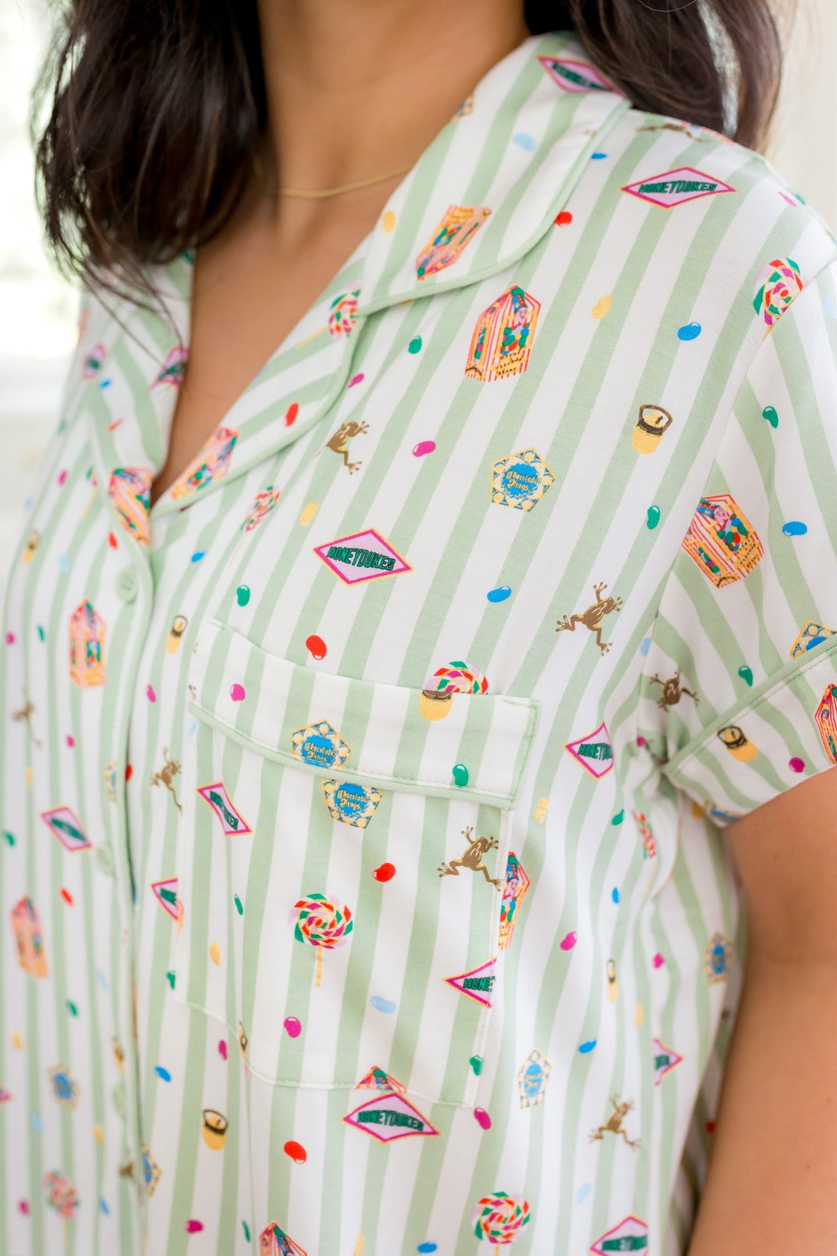 Women's Short Sleeve Pajama Set in Honeydukes