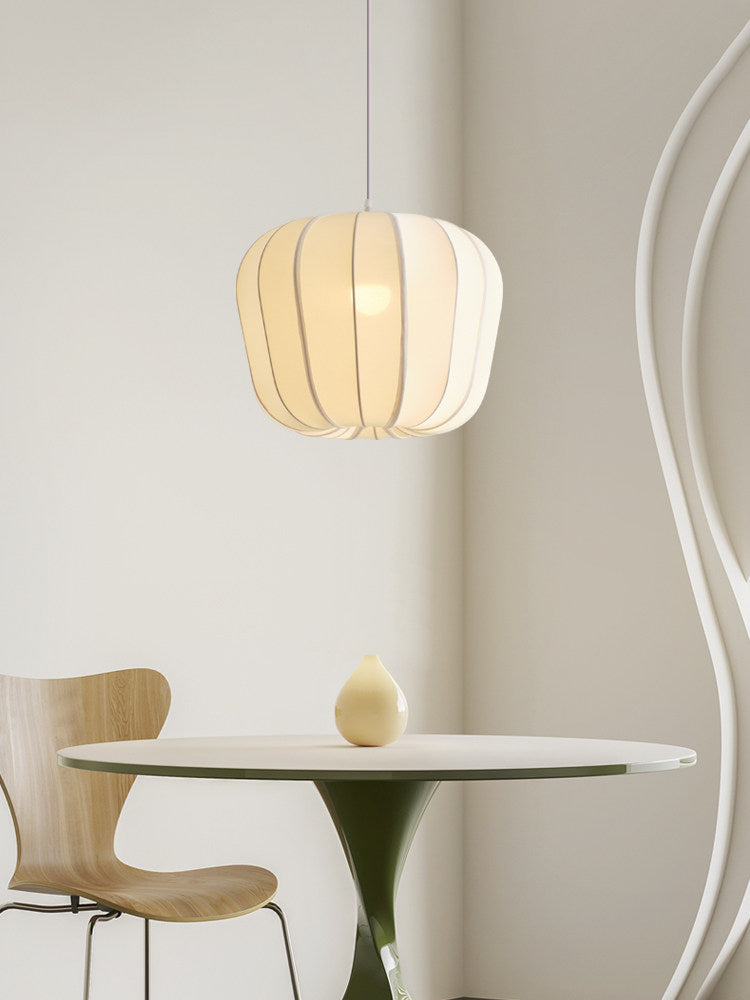 Husk Ribbed Stretch Fabric Pendant Lamp