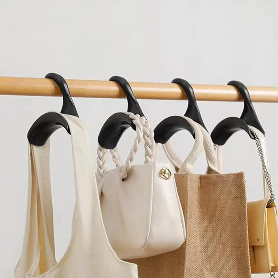 Sleepwyn Arched Clothes Hanger & Bag Hook (10 Pcs)