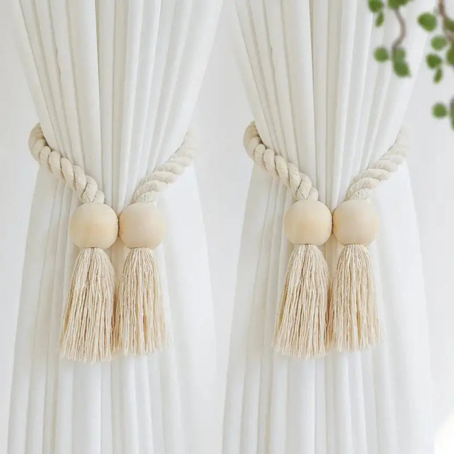 Sleepwyn Wooden Curtain Tiebacks (2Pcs)