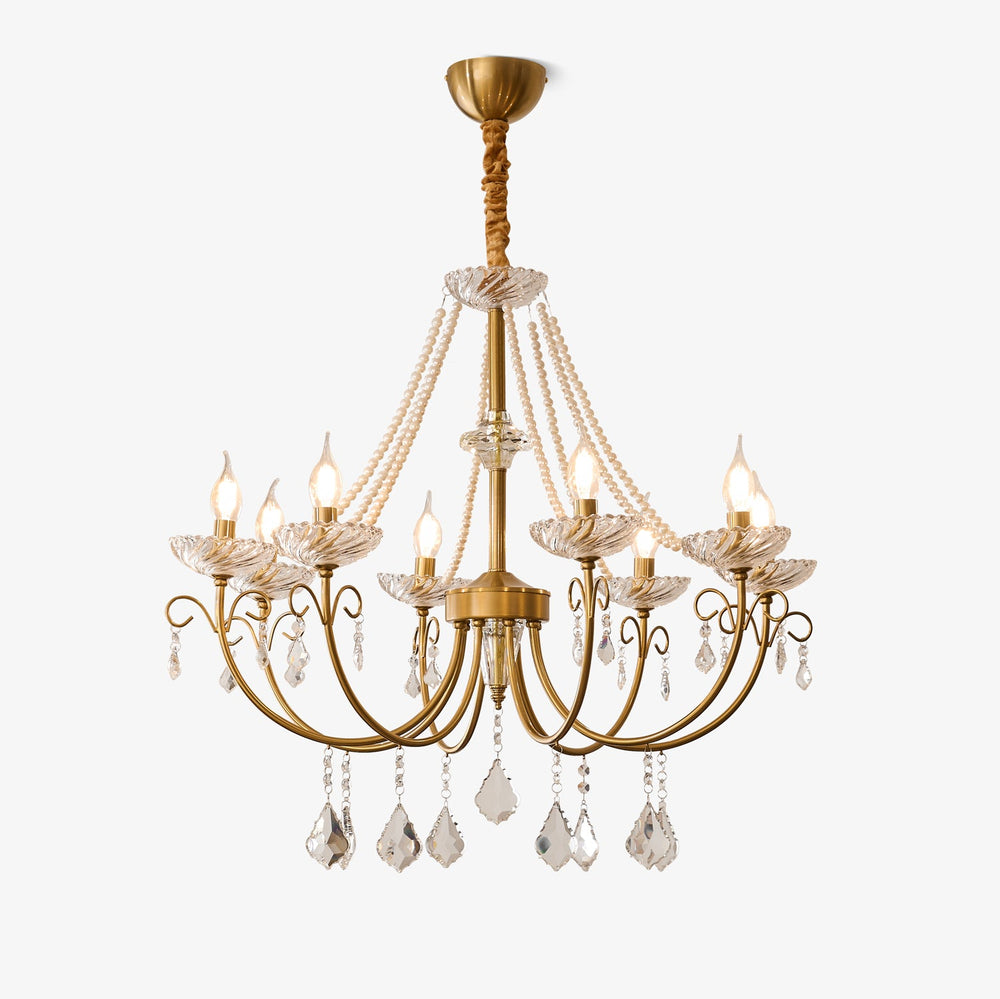 Imperial Pearl Crystal Chandelier