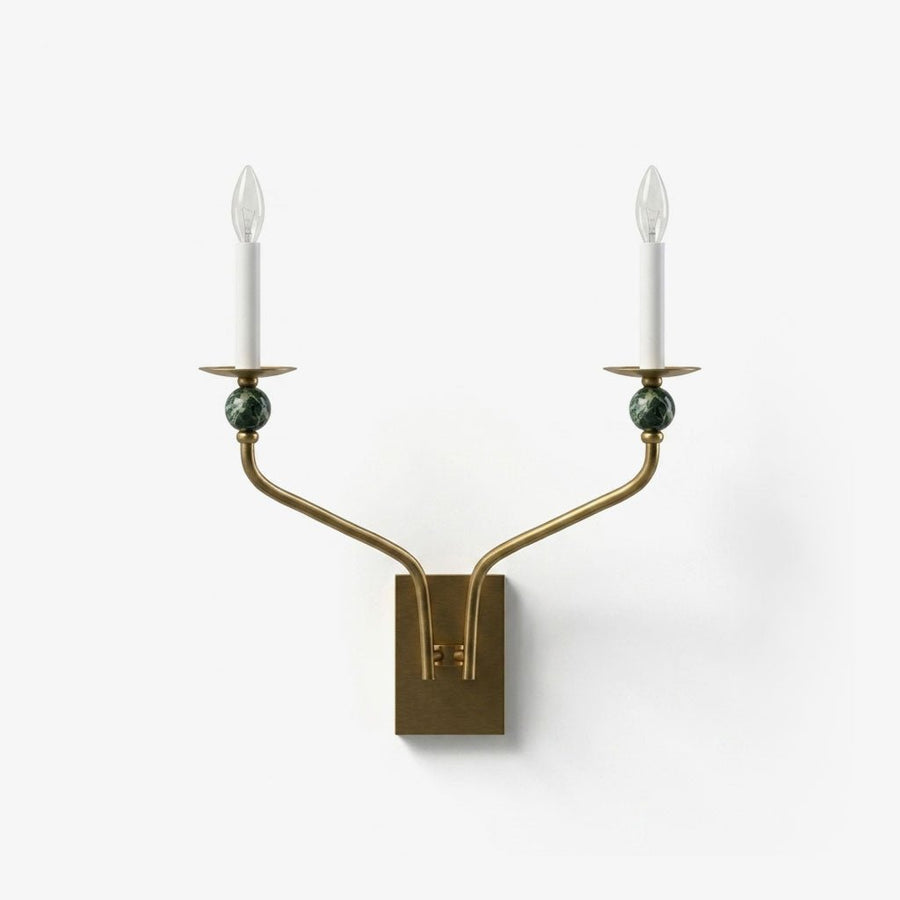 Laurel Branching Brass Sconce