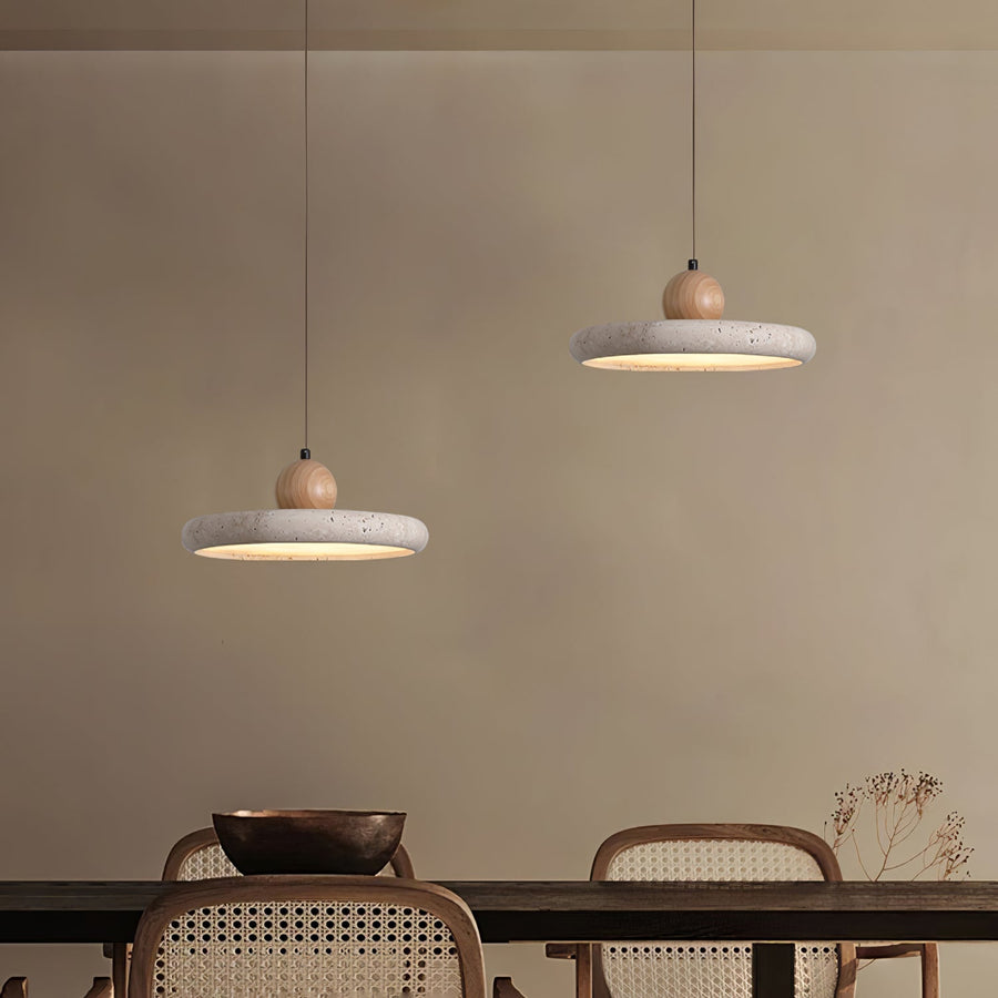 Lola Travertine Swag Pendant Light