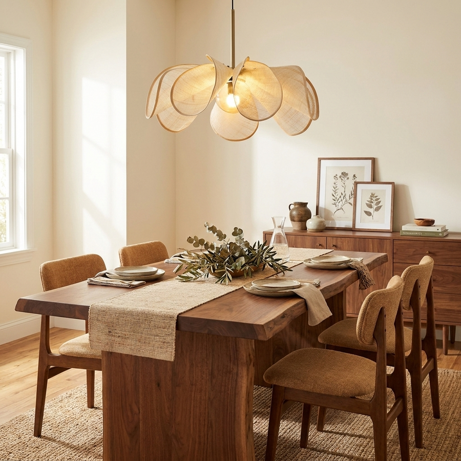 Lotus Fiber Pendant Lamp