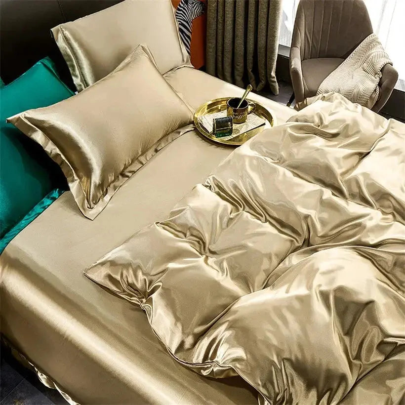 Sleepwyn Mulberry Silk Bedding Set with Duvet Sheet Pillowcases