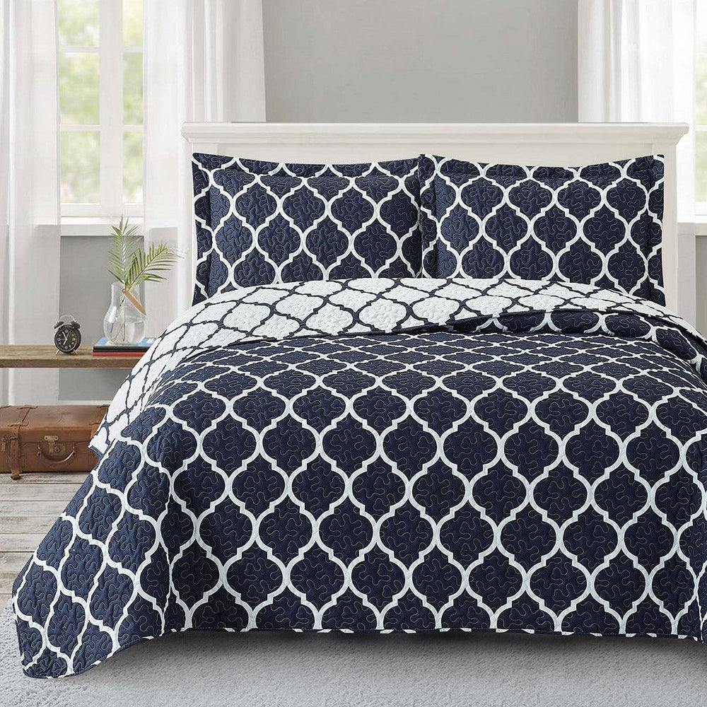 Reversible Meridian Oversized Quilt Set