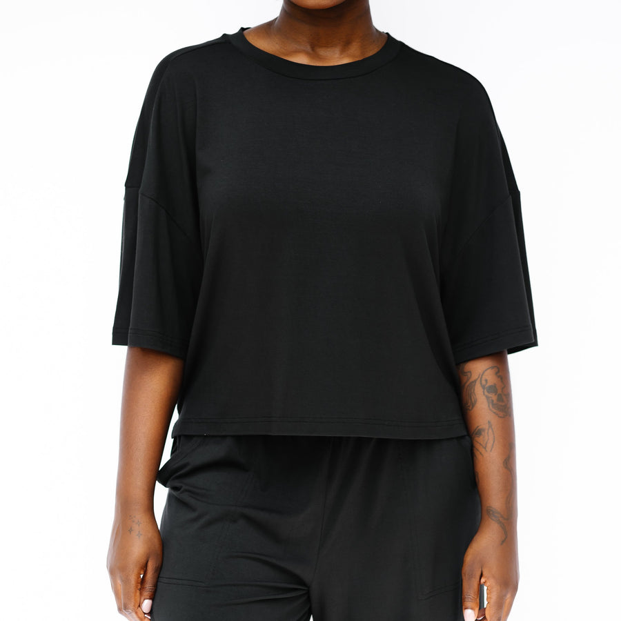 Women’s Wide Leg Pant Set in Midnight